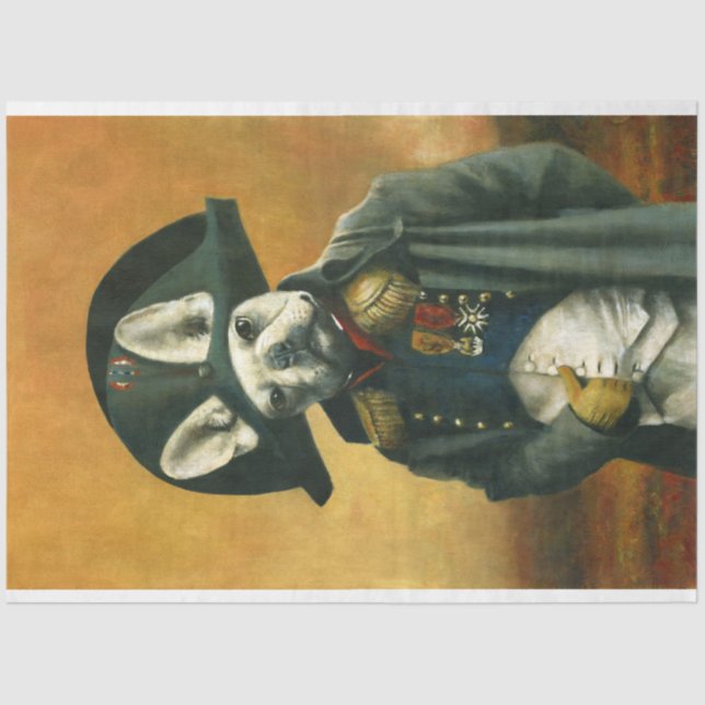 Napoleon French Bulldog Tissue Paper Seidenpapier (Vorderseite)