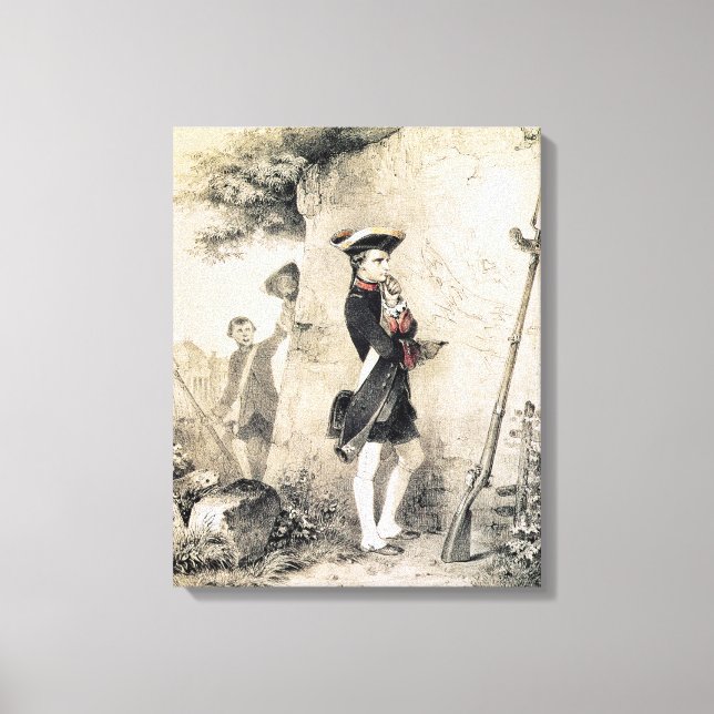 Napoleon I. an der Militärschule Leinwanddruck (Vorderseite)