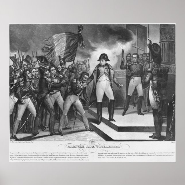 Napoleon I. Ankunft in den Tuilerien Poster (Vorne)