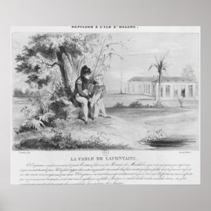 Napoleon I auf der Insel St. Helena Poster