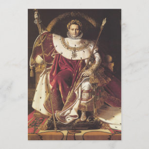 Napoleon I auf seinem Kaiserlichen Thron Einladung