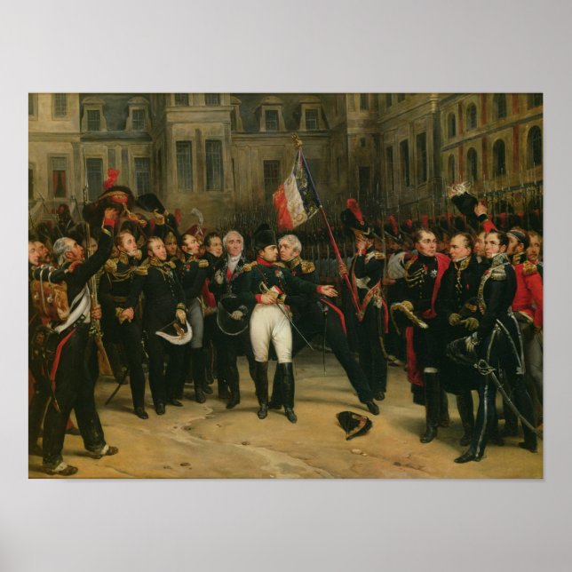 Napoleon I Bidding Abschied vom Kaiserlichen Poster (Vorne)