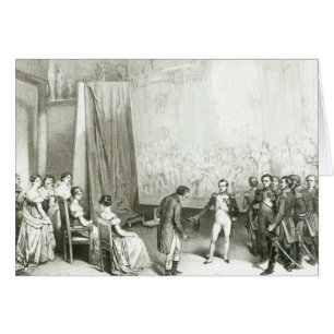 Napoleon I das Studio von David besichtigend