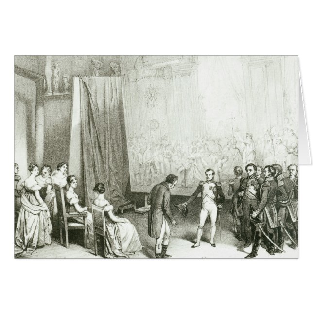 Napoleon I das Studio von David besichtigend (Vorderseite (Horizontal))