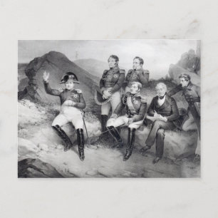 Napoleon I Dictating Memoiren an Emmanuel Las Postkarte