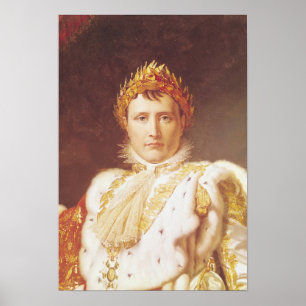 Napoleon I in den Krönungs-Roben, c.1804 Poster