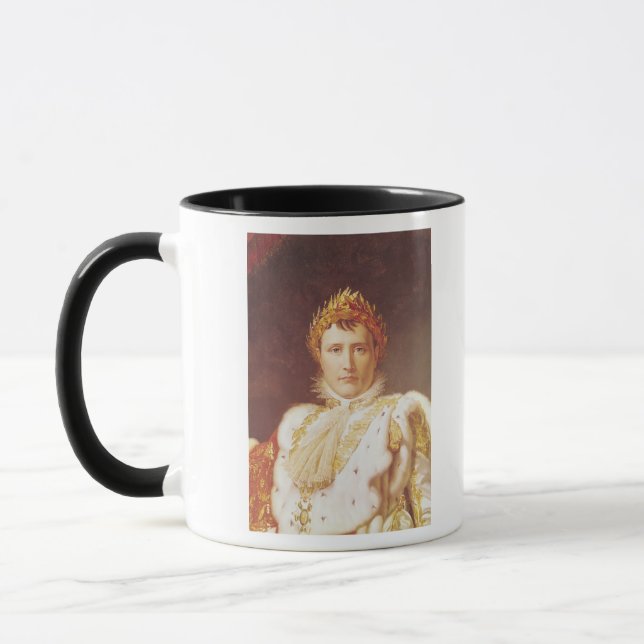 Napoleon I in den Krönungs-Roben, c.1804 Tasse (Links)