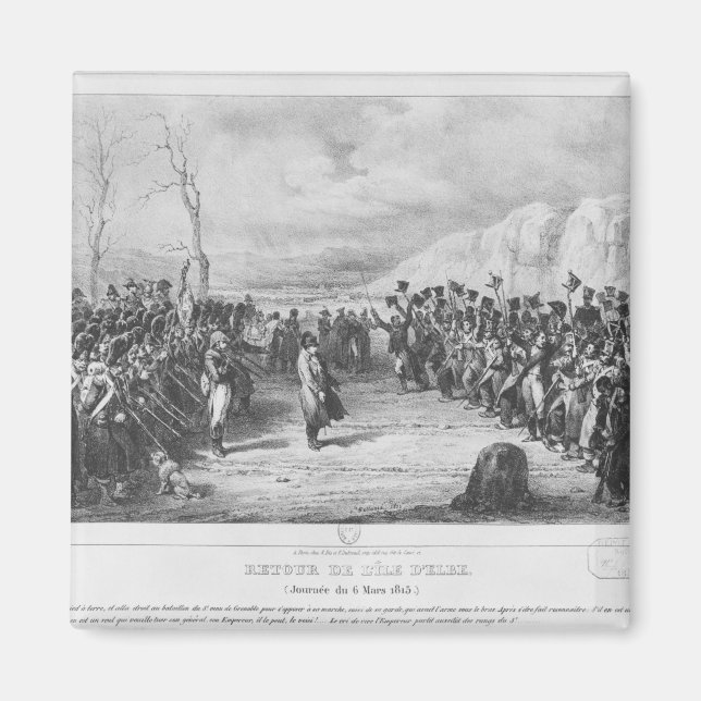 Napoleon I kehrt aus Elba zurück Magnet (Vorne)