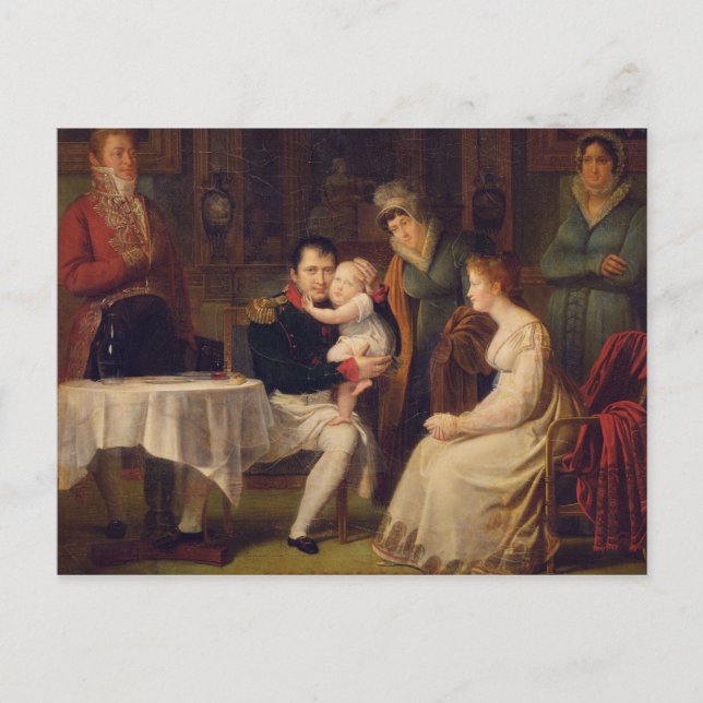 Napoleon I. Marie Louise und der König von Rom Postkarte (Vorderseite)