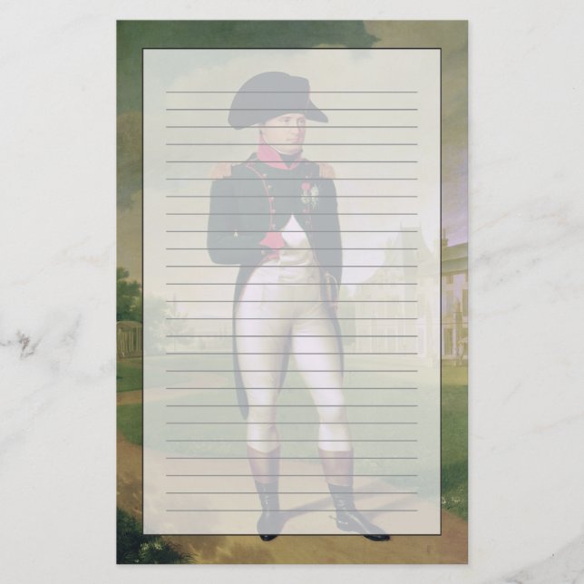 Napoleon I vor dem Chateau de Malmaison Briefpapier (Vorderseite)