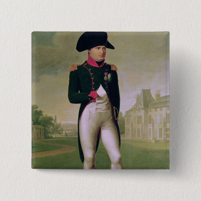 Napoleon I vor dem Chateau de Malmaison Button (Vorderseite)
