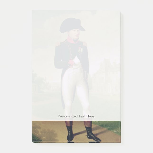 Napoleon I vor dem Chateau de Malmaison Post-it Klebezettel (Vorderseite)