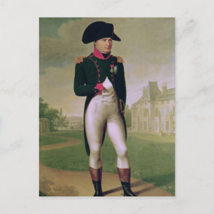Napoleon I vor dem Schloss von Malmaison Postkarte
