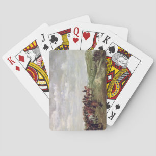 Napoleon III (1808-73) in der Schlacht von Solferi Spielkarten