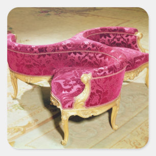 Napoleon III Liebe Quadratischer Aufkleber