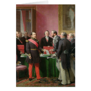 Napoleon III überreicht die Verordnung