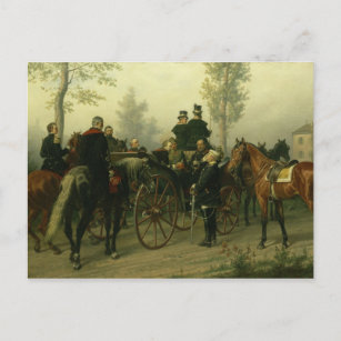 Napoleon III und Bismarck Postkarte
