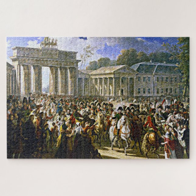 Napoleon in Berlin bei Brandenburger Tor 20x30 Puzzle (Horizontal)