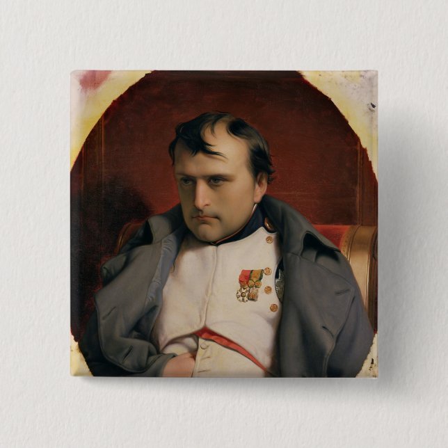Napoleon in Fontainebleau, 1846 Button (Vorderseite)