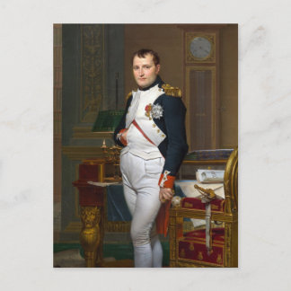 Napoleon in seiner Studie Postkarte