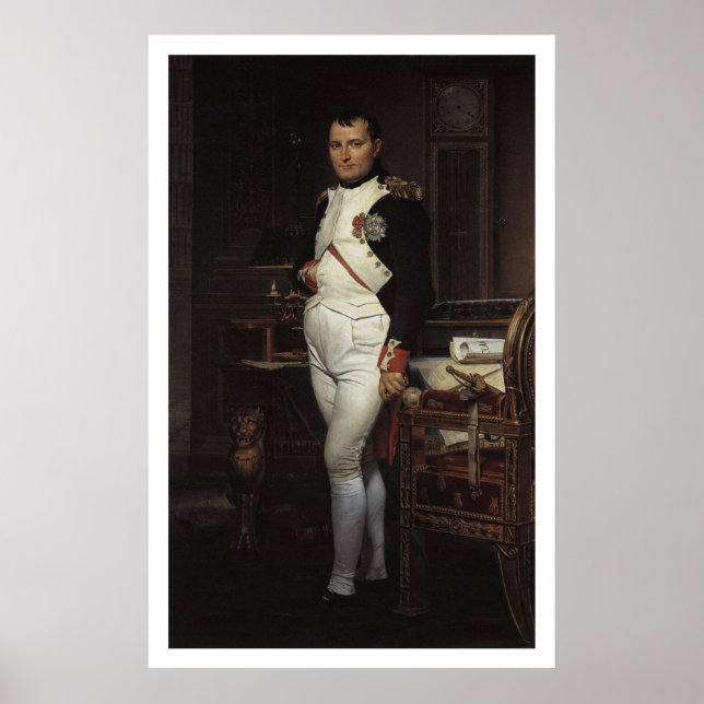 Napoleon in seiner Studie von Jacques Louis David Poster (Vorne)