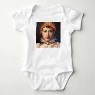 Napoleon Laurel-Wreath Crowned Hero Baby Strampler