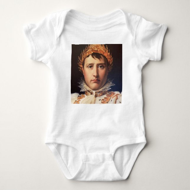 Napoleon Laurel-Wreath Crowned Hero Baby Strampler (Vorderseite)