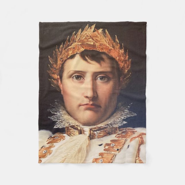 Napoleon Laurel-Wreath Crowned Hero Fleece Blanket (Vorderseite)