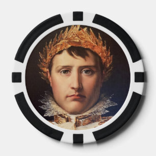 Napoleon Laurel-Wreath Crowned Hero Poker Chips