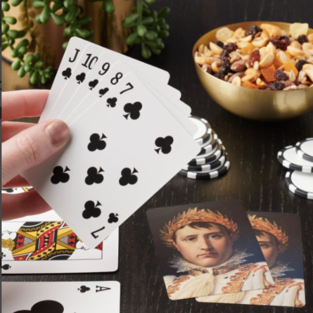 Napoleon Laurel-Wreath Crowned Hero Spielkarten (Napoleon’s Portrait Poker cards easy to shuffle, smooth card stock. Dimensions: 2.5" x 3.5". )