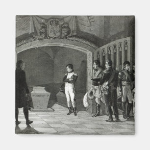 Napoleon Meditation vor dem Grab Magnet