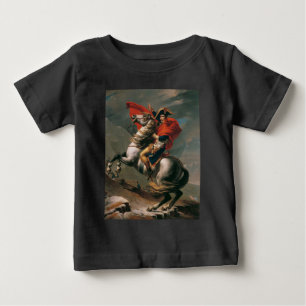 Napoleon mit Pferd, Schlacht am Sankt Bernhardpass Baby T-shirt