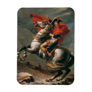 Napoleon mit Pferd, Schlacht am St. Bernard-Pass Magnet