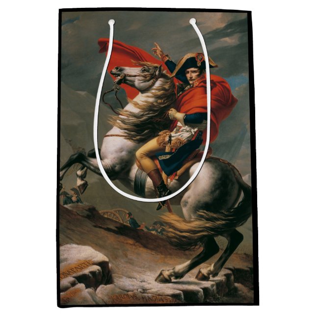 Napoleon mit Pferd, Schlacht am St. Bernard-Pass Mittlere Geschenktüte (Vorderseite)