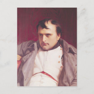 Napoleon nach seiner Abdankung Postkarte