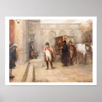 Napoleon nach Waterloo (Öl auf Leinwand)