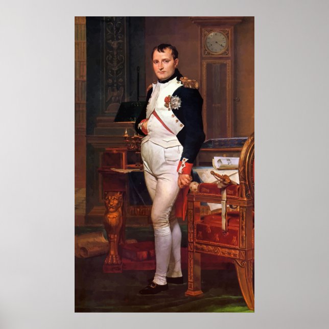 Napoleon Posing in seiner Studie Poster (Vorne)