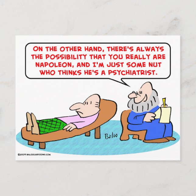 Napoleon-Psychiater Postkarte (Vorderseite)