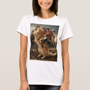 Napoleon reitet riesige Kampkatze                  T-Shirt