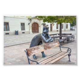 Napoleon Soldier Statue in Bratislava, Slowakei Fotodruck