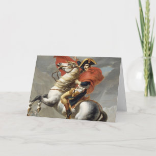Napoleon über die Alpen - Jacques-Louis David Karte