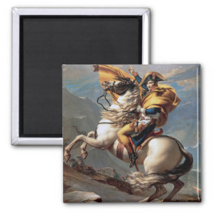 Napoleon über die Alpen, Jacques-Louis David Magnet