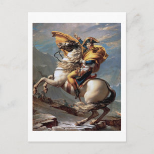 Napoleon über die Alpen, Jacques-Louis David Postkarte