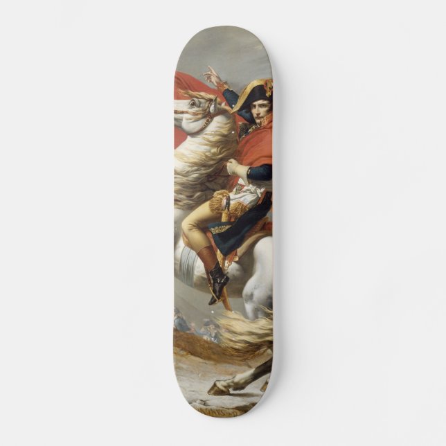 Napoleon über die Alpen - Jacques-Louis David Skateboard (Vorderseite)