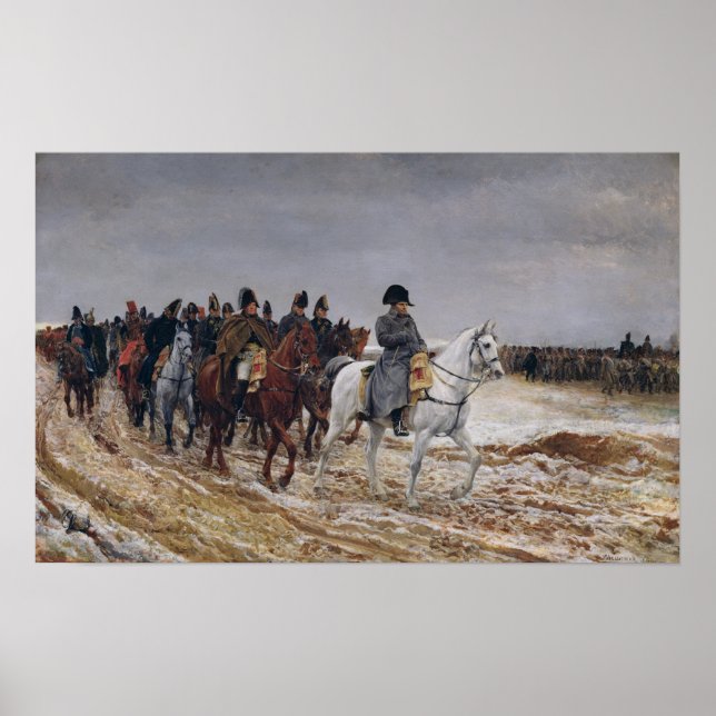 Napoleon über die Kampagne 1814, 1864 Poster (Vorne)