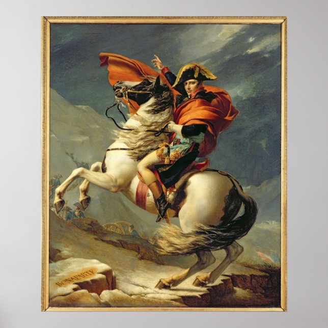 Napoleon überquert am 20. Mai 1800 die Alpen Poster (Vorne)