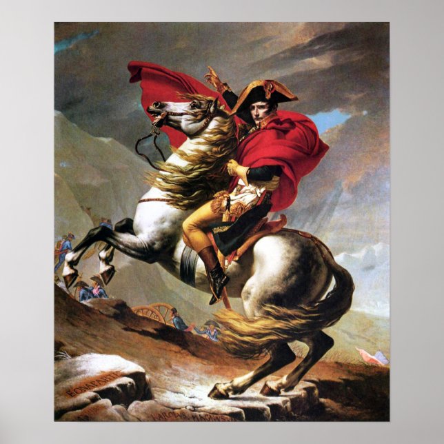 Napoleon überquert das Alpenposter Poster (Vorne)
