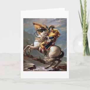 Napoleon überquert die Alpen, Jacques-Louis David Karte