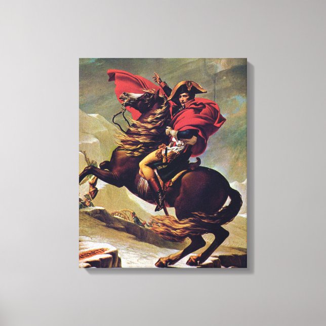 Napoleon überquert die Alpen Leinwanddruck (Vorderseite)