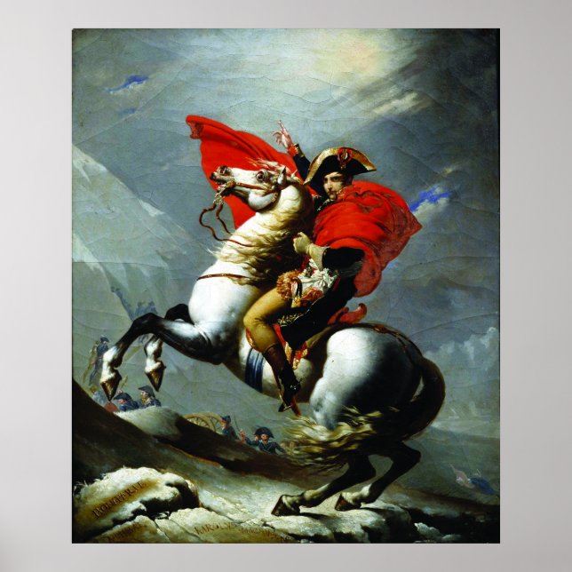 Napoleon überquert die Alpen Poster (Vorne)